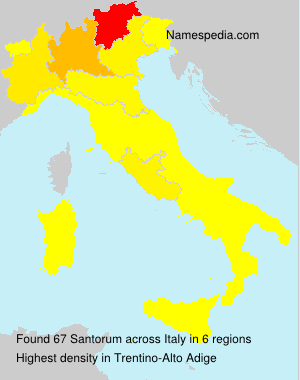 Surname Santorum in Italy Surname Santorum in Italy