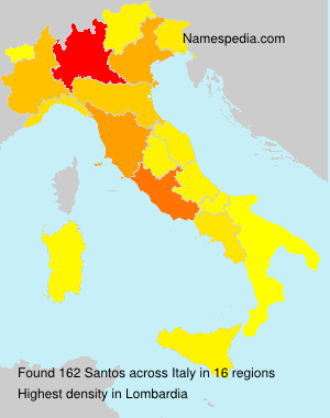 Surname Santos in Italy Surname Santos in Italy