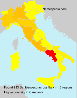 Surname Santosuosso in Italy Surname Santosuosso in Italy