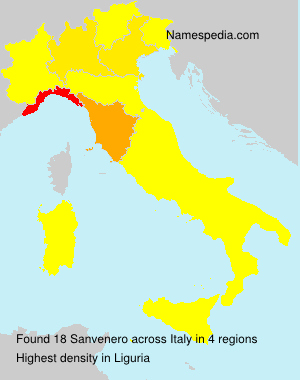 Surname Sanvenero in Italy Surname Sanvenero in Italy