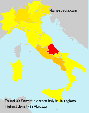 Surname Sanvitale in Italy