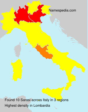 Surname Sarasi in Italy Surname Sarasi in Italy