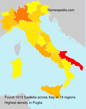 Surname Sardella in Italy Surname Sardella in Italy