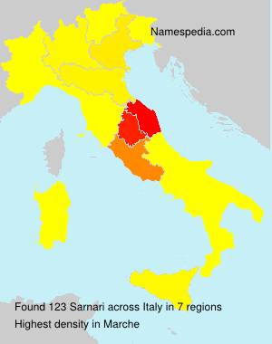 Surname Sarnari in Italy Surname Sarnari in Italy