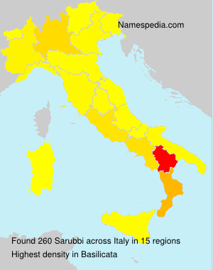 Surname Sarubbi in Italy Surname Sarubbi in Italy
