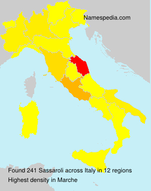 Surname Sassaroli in Italy Surname Sassaroli in Italy