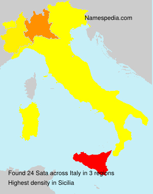 Surname Sata in Italy Surname Sata in Italy