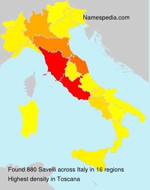 Surname Savelli in Italy Surname Savelli in Italy