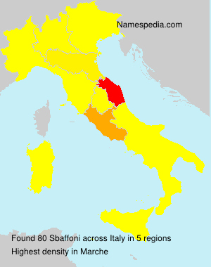 Surname Sbaffoni in Italy Surname Sbaffoni in Italy