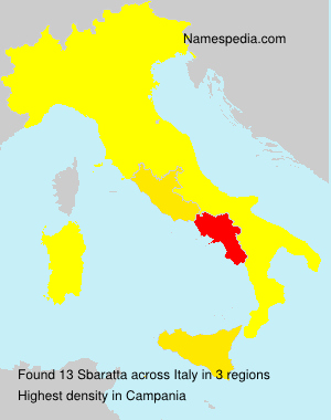 Surname Sbaratta in Italy