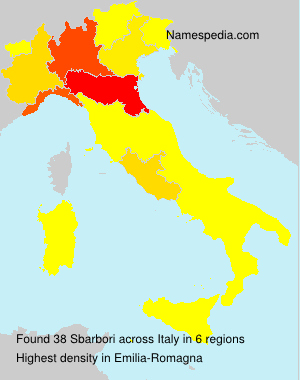 Surname Sbarbori in Italy