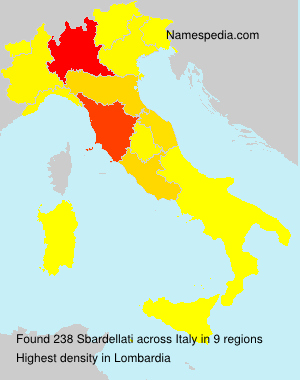 Surname Sbardellati in Italy