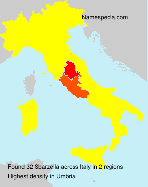 Surname Sbarzella in Italy Surname Sbarzella in Italy