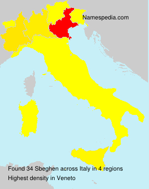 Surname Sbeghen in Italy Surname Sbeghen in Italy