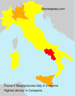 Surname Sbeglia in Italy Surname Sbeglia in Italy