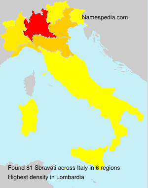 Surname Sbravati in Italy