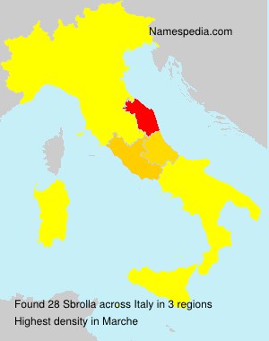 Surname Sbrolla in Italy Surname Sbrolla in Italy