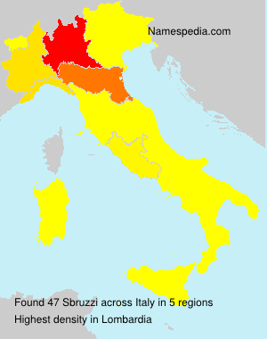 Surname Sbruzzi in Italy Surname Sbruzzi in Italy