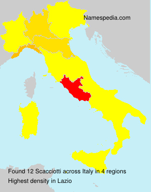 Surname Scacciotti in Italy Surname Scacciotti in Italy