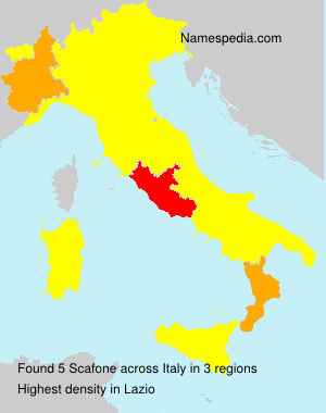 Surname Scafone in Italy Surname Scafone in Italy