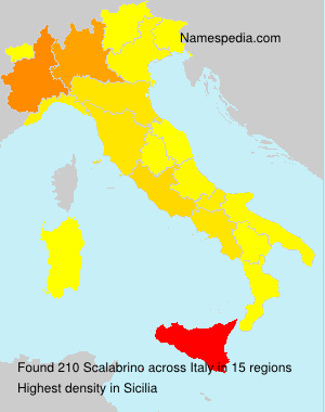 Surname Scalabrino in Italy Surname Scalabrino in Italy