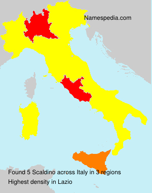 Surname Scaldino in Italy Surname Scaldino in Italy