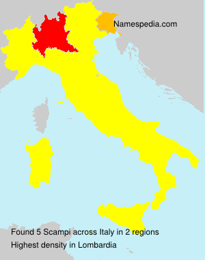 Surname Scampi in Italy Surname Scampi in Italy