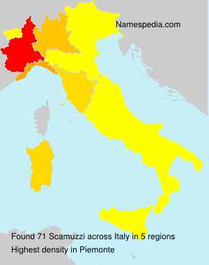 Surname Scamuzzi in Italy Surname Scamuzzi in Italy