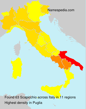 Surname Scapicchio in Italy Surname Scapicchio in Italy