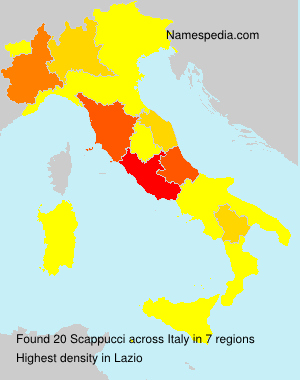 Surname Scappucci in Italy Surname Scappucci in Italy