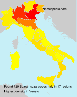 Surname Scaramuzza in Italy Surname Scaramuzza in Italy