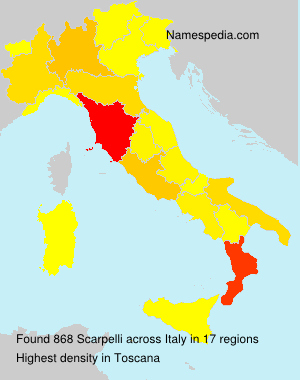 Surname Scarpelli in Italy Surname Scarpelli in Italy