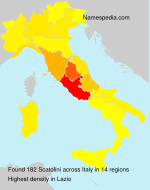 Surname Scatolini in Italy