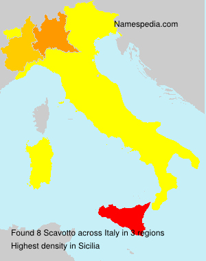 Surname Scavotto in Italy Surname Scavotto in Italy