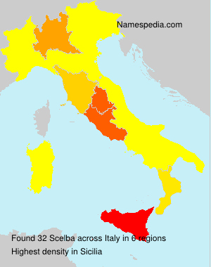 Surname Scelba in Italy Surname Scelba in Italy