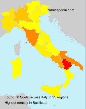 Surname Scelzi in Italy Surname Scelzi in Italy