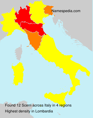 Surname Scerri in Italy Surname Scerri in Italy