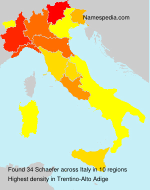 Surname Schaefer in Italy Surname Schaefer in Italy