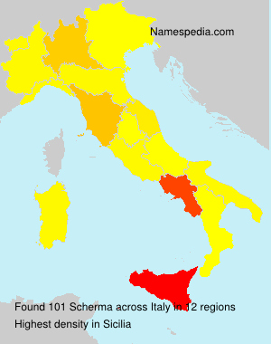 Surname Scherma in Italy Surname Scherma in Italy