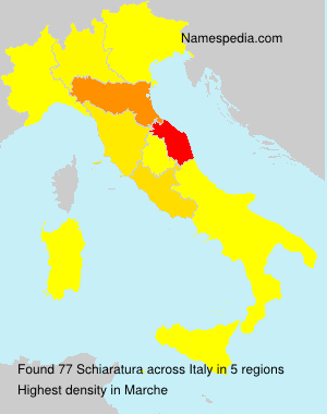 Surname Schiaratura in Italy Surname Schiaratura in Italy