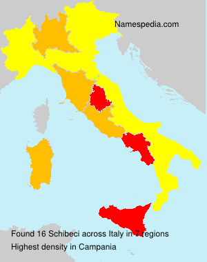 Surname Schibeci in Italy Surname Schibeci in Italy