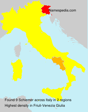 Surname Schiemer in Italy Surname Schiemer in Italy