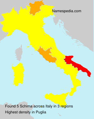 Surname Schima in Italy Surname Schima in Italy
