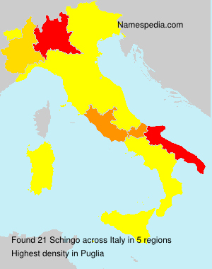 Surname Schingo in Italy Surname Schingo in Italy