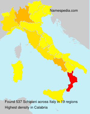 Surname Schipani in Italy Surname Schipani in Italy
