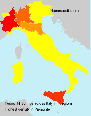 Surname Schiros in Italy Surname Schiros in Italy