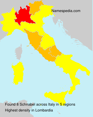 Surname Schnabel in Italy Surname Schnabel in Italy