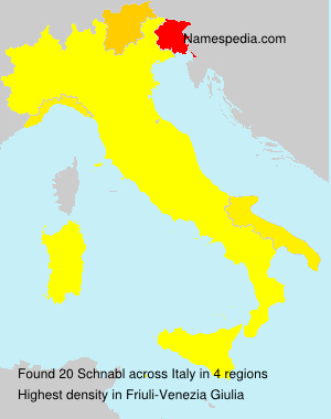 Surname Schnabl in Italy Surname Schnabl in Italy