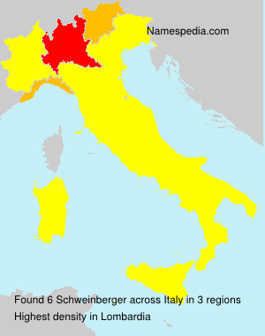Surname Schweinberger in Italy Surname Schweinberger in Italy
