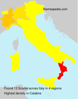 Surname Sciallis in Italy Surname Sciallis in Italy